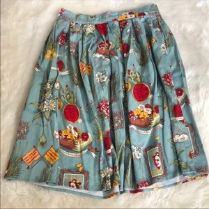 Frieda Kahlo rockabilly Grace Karin skirt medium